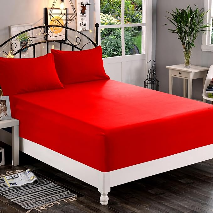 Elegant Comfort 1500 Premium Quality Fitted Sheet Ultra Soft 18-24 Inch Extra - Image 2