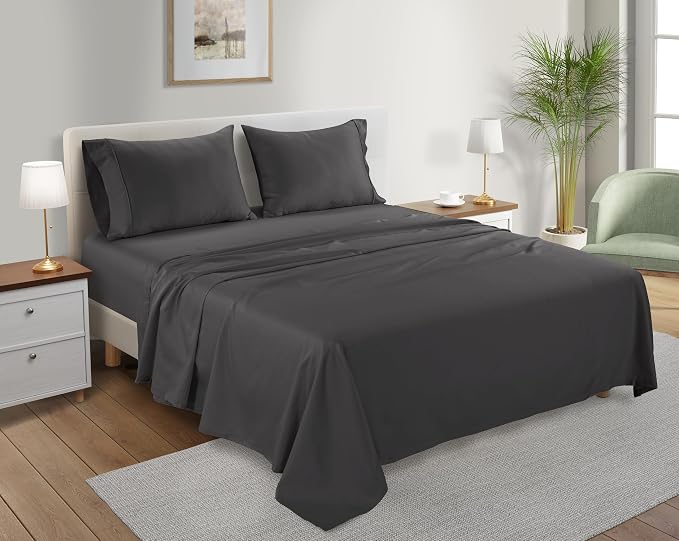 100% Cotton Sheets King Size Sheets Set - Image 3