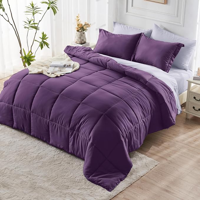 JOLLYVOGUE Full Comforter Set, Ultra-Soft Bed in a Bag Full Size 7 Pieces - Image 8