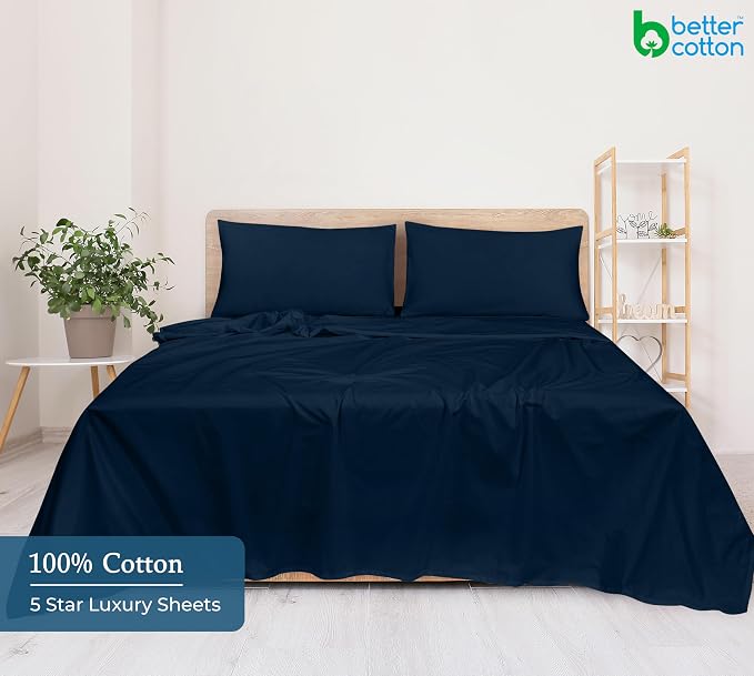 Royale Linen 400 Thread Count 100% American Grown Cotton Flat Sheet - Image 6