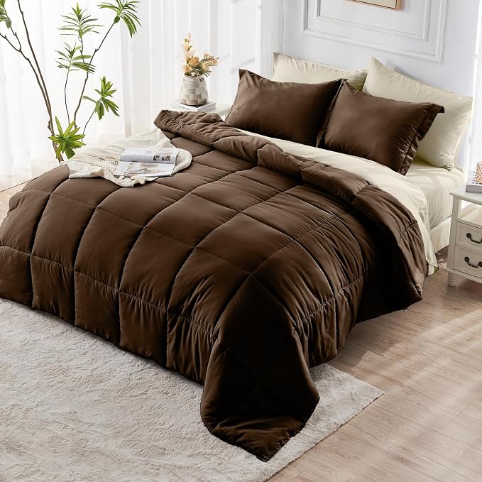 JOLLYVOGUE California King Comforter Set, Ultra-Soft Bed in a Bag Cal King Size - Image 9