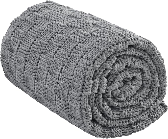 Knitted Weighted Blanket Kids, No Beads Heavy Blanket 36” x 48'' 5lbs, by Unknown