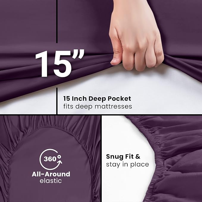 Utopia Bedding Twin XL Fitted Sheets - Image 6