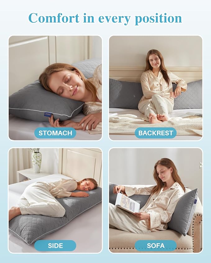 YZ HOME Long Body Pillow for Adults - Image 4