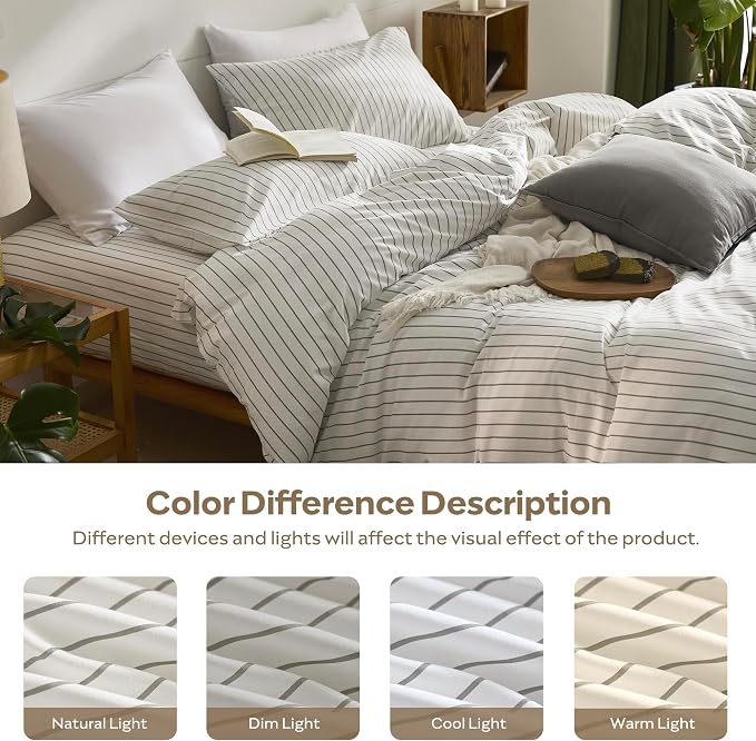 JELLYMONI Striped Duvet Cover Set - Image 9