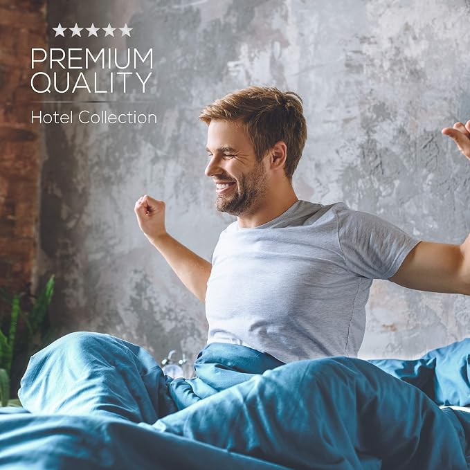 Mueller Luxury 6 PC Full Size Bed Sheets, Super Soft 1800, Deep Pocket up to - Image 8