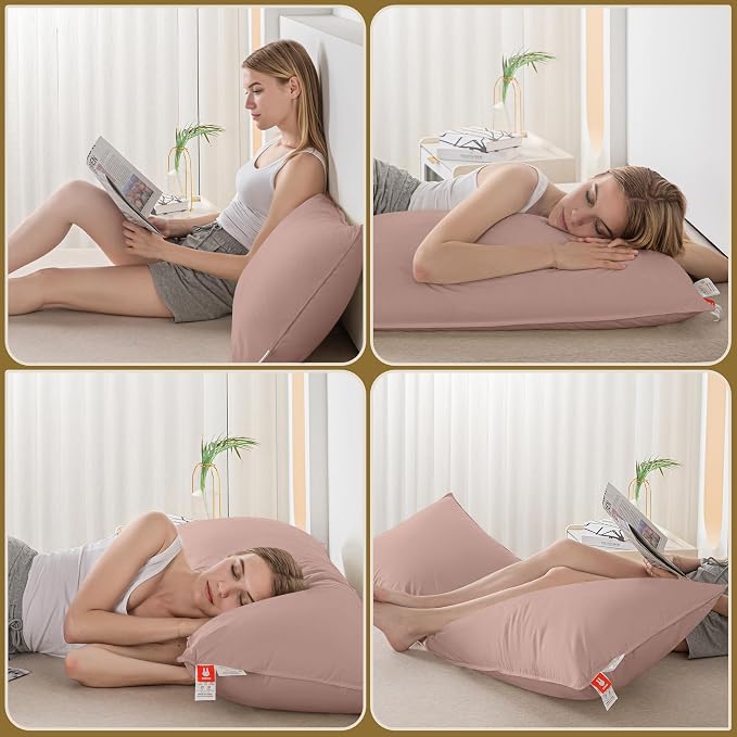 Goose Down Body Pillows for Adults, Large Body Pillow for Side Sleeper - Image 7
