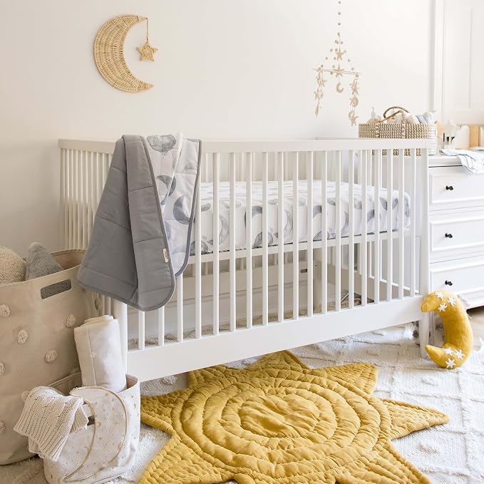 Burt's Bees Baby Essential Organic Cotton Fitted Crib Sheet, Breathable - Image 3