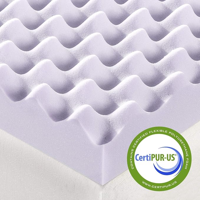 Best Price Mattress 3 Inch Egg Crate Memory Foam Mattress Topper - Image 6