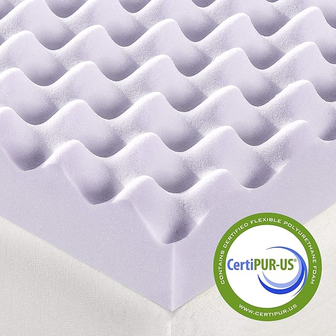 Best Price Mattress 3 Inch Egg Crate Memory Foam Mattress Topper - Image 6