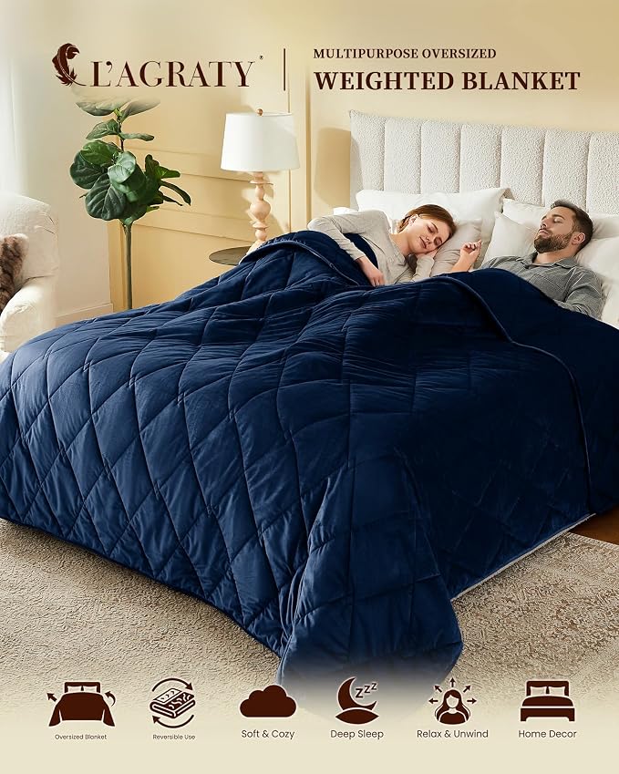 L'AGRATY Queen Size Weighted Blanket - Image 2