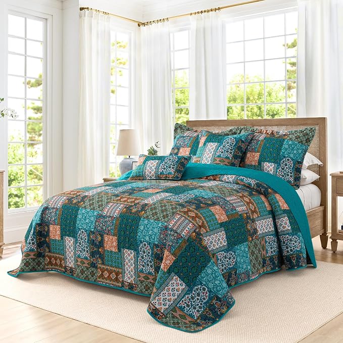 BEDIFANY Cotton King Size Quilt Set, Lightweight Bedspread King Coverlet - Image 2
