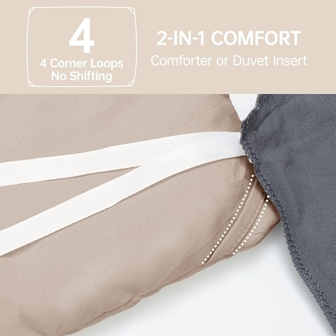 MUXHOMO King Size Comforter Set, All Season Ultra Soft Down Alternative Bedding - Image 6