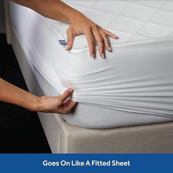 Sealy Luxury 100% Cotton Soft Top Layer, High Loft Comfort EternaLoft Fiberfill - Image 5