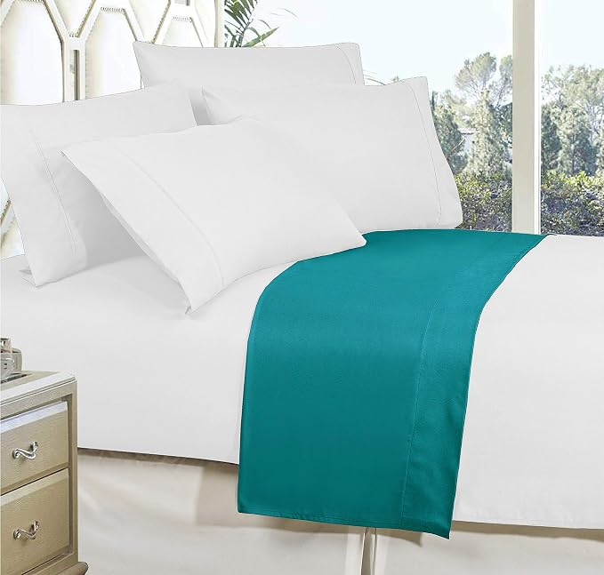 Elegant Comfort Premium Hotel Quality 1-Piece Flat Sheet, Luxury and Softest - Image 3