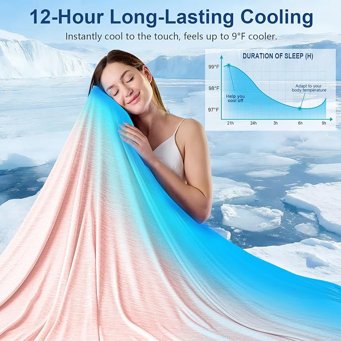 KMUSET Cooling Blanket Full Size（80"x90", Double Sided Summer Cooling Blankets - Image 2