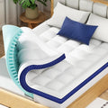 BEDELITE King Mattress Topper Dual Layer 4 Inch Memory Foam Mattress Topper by BEDELITE