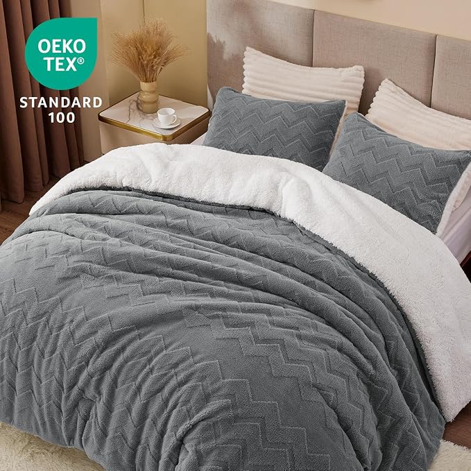 BEDELITE Fluffy King Size Comforter Set - Image 4