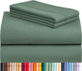 LuxClub 4 PC Full Sheet Set, Breathable Luxury Bed Sheets, Deep Pockets 18" by LuxClub
