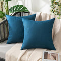 MIULEE Pack of 2 Decorative Outdoor Solid Waterproof Throw Pillow Covers Faux by MIULEE