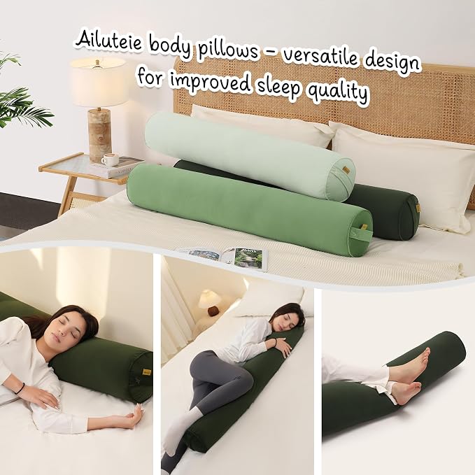 Body Pillow for Adults, Long Round Pillow, Big Cylindrical Pillow, Large Full - Image 6