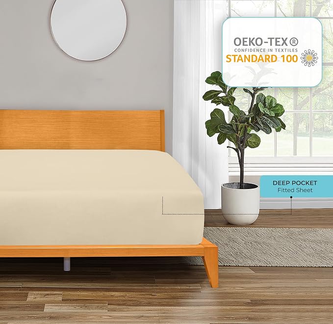 Royale Linens Fitted Sheet Twin - Image 7