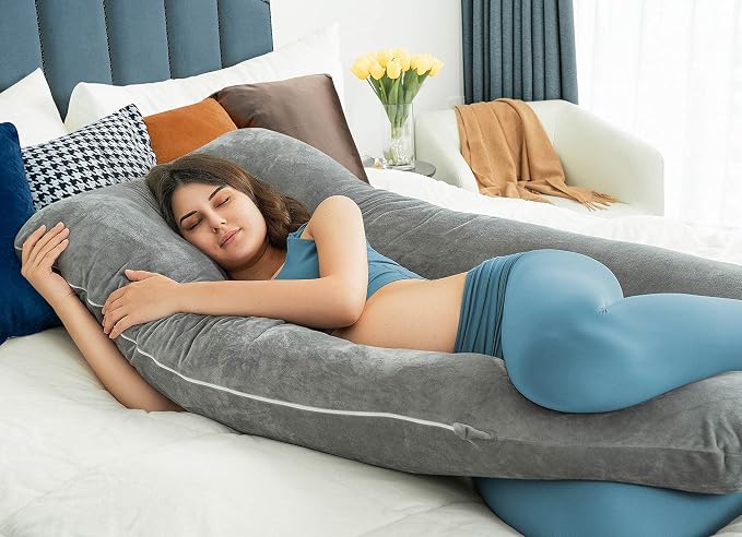 QUEEN ROSE Pregnancy Pillows, U Shaped Full Body Pillow - Image 4