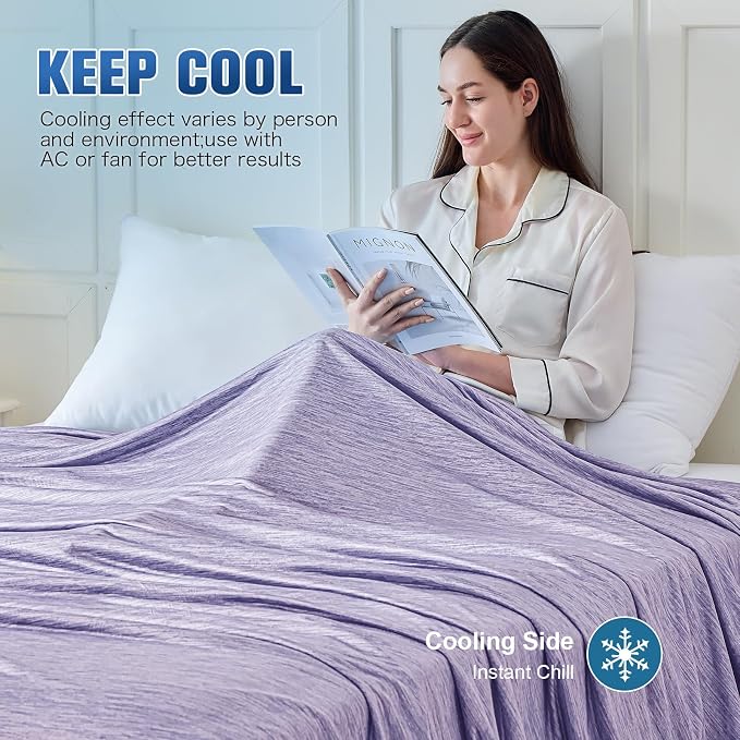 KMUSET Cooling Blanket Full Size（80"x90", Double Sided Summer Cooling Blankets - Image 5