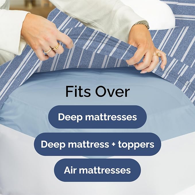 Extra Deep Split King Fitted Sheet - Image 6