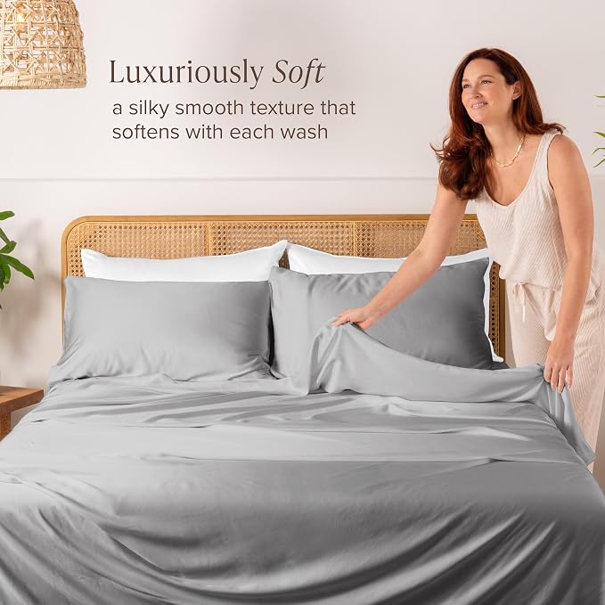 Bare Home 100% Rayon Made from Bamboo Luxury King Size Set of 2 Cooling - Image 2
