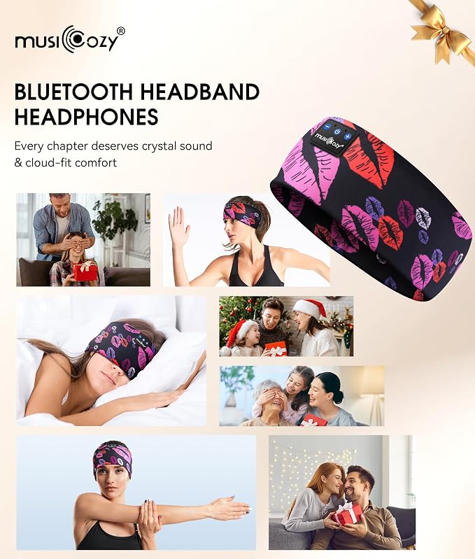 MUSICOZY Sleep Headphones Bluetooth 5.4 Headband, Wireless Earphones Music - Image 8