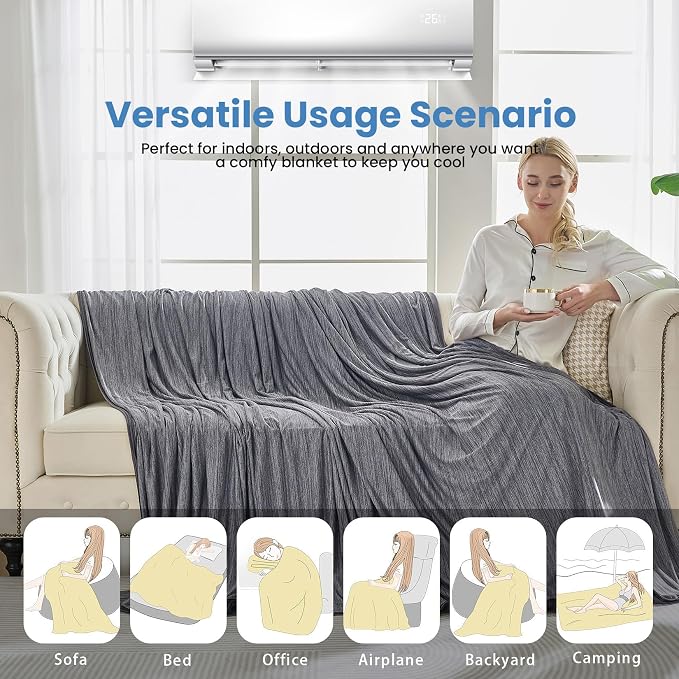OIGAE Cooling Blanket for Hot Sleepers - Image 7