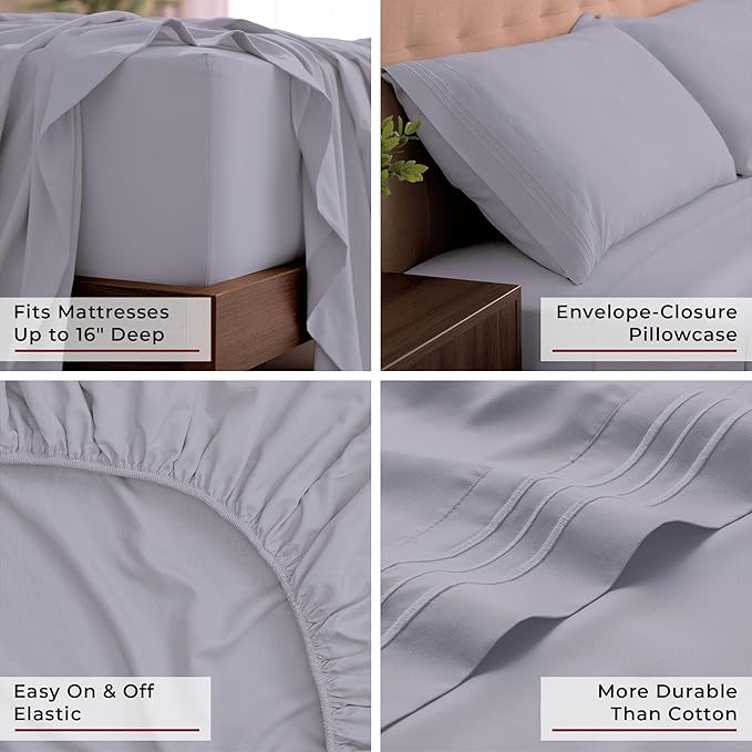 Mellanni California King Sheets Set - Image 5