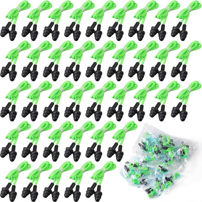 Tondiamo 200 Pairs Ear Plugs Reusable Silicone Earplugs by Tondiamo