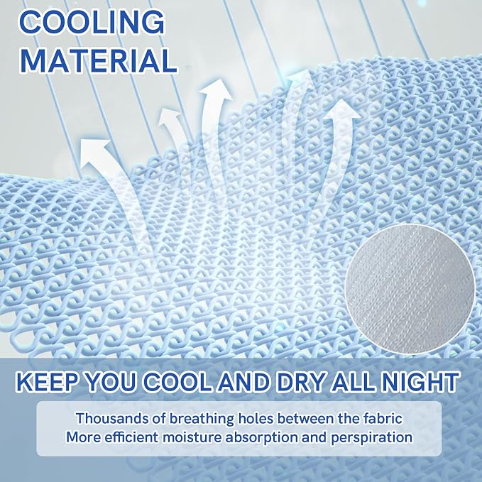 YnM Cooling Weighted Blanket, Handmade Chunky Yarn Knitted Design, Temperature - Image 3