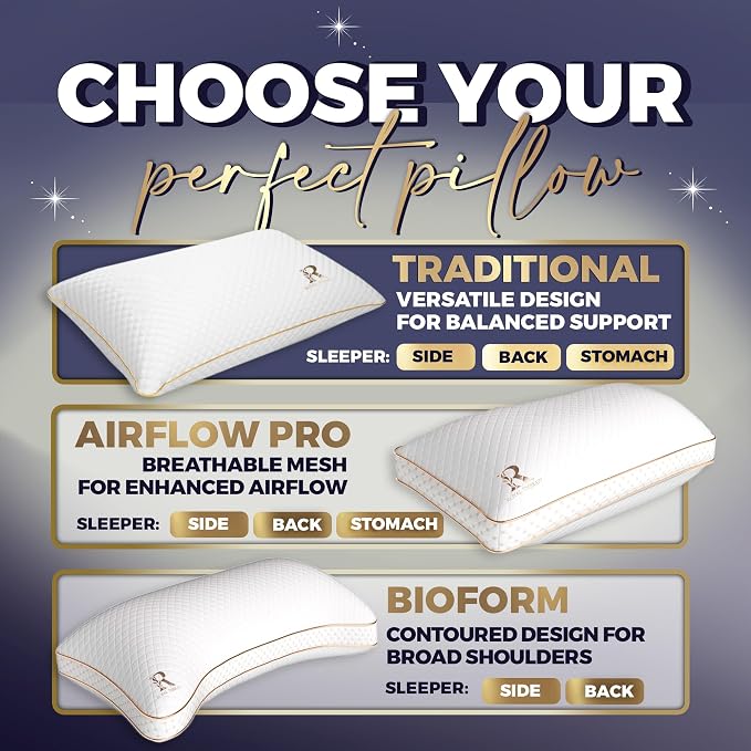 Royal Therapy Queen Size Set of 2-Shredded Memory Foam Pillow–Adjustable Memory - Image 6