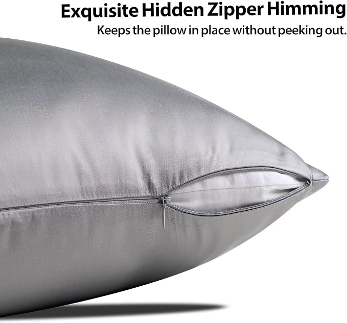 4 Pack Cooling Pillow Cases, Viscose Derived from Bamboo Pillow Protectors King - Image 3