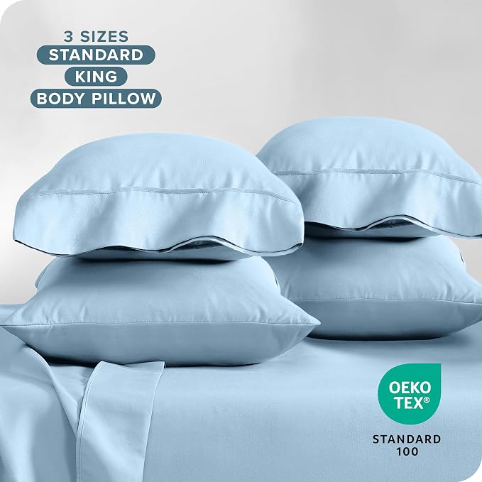 Bare Home Microfiber King Pillowcase Set of 4 - Image 6