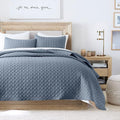 HORIMOTE HOME Quilt Twin Size Dusty Blue, Lightweight Quilt by HORIMOTEHOME