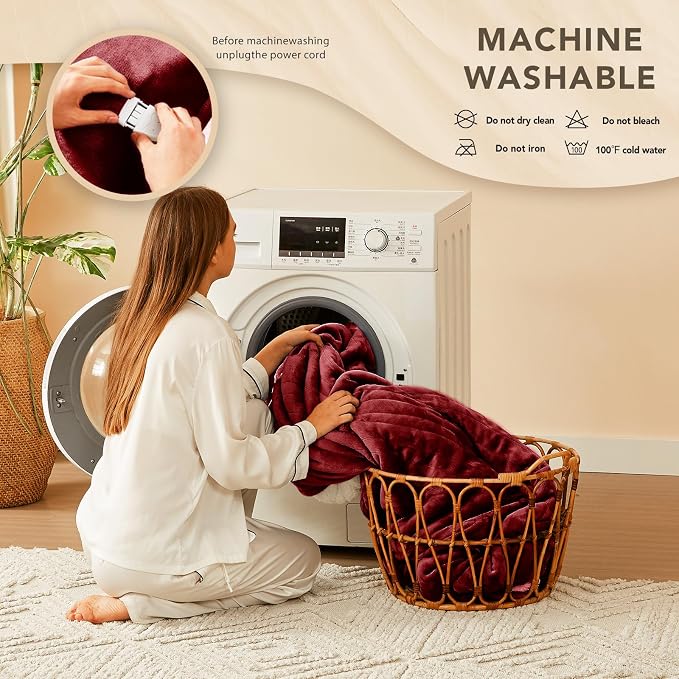 Homemate Electric Heated Blanket Twin - Image 7