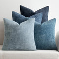 MIULEE Pack of 4 Couch Throw Pillow Covers 22x22 Inch Neutral Blue Soft by MIULEE
