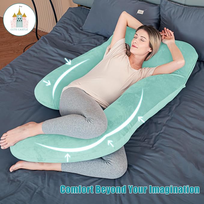 Cute Castle Pregnancy Pillows, Soft U-Shape Maternity Pillow - Image 2