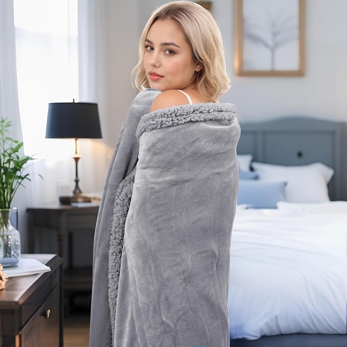 Electric Heated Blanket Twin Size 62" x 84" - Image 7