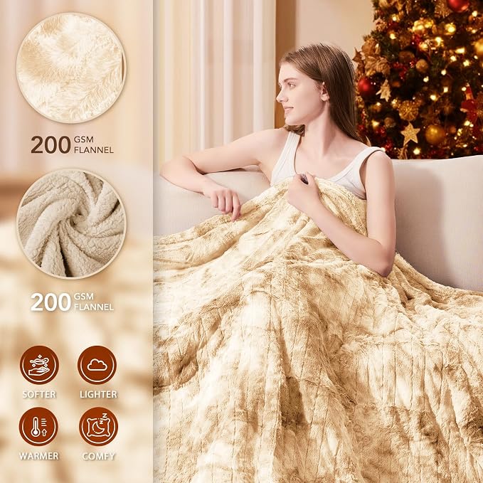 Homemate Electric Heated Blanket Twin Size - Image 2