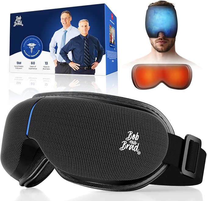 BOB AND BRAD Eye Massager with Heat and Cooling FSA Eligible HSA, EyeOasis 3 by BOBANDBRAD