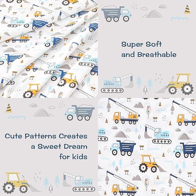 lasoftan Kids Sheet Set Full Size, Boys Full Sheet Set - Image 3