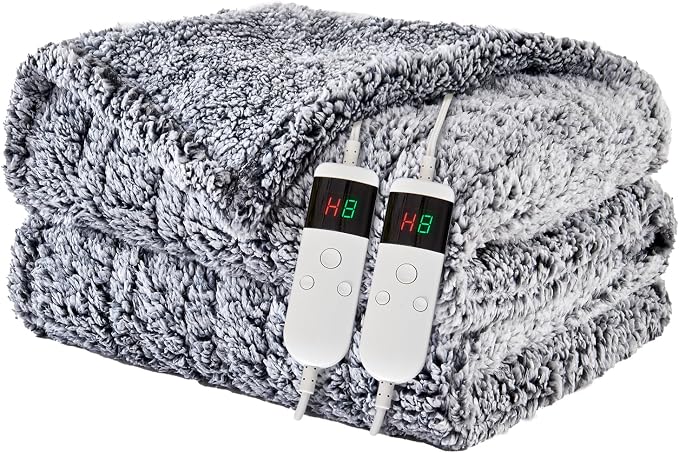Heated Blanket Heated Queen, Electric Blanket 84"x90" Heating Blanket by PENGZHUTECHNOLOGY