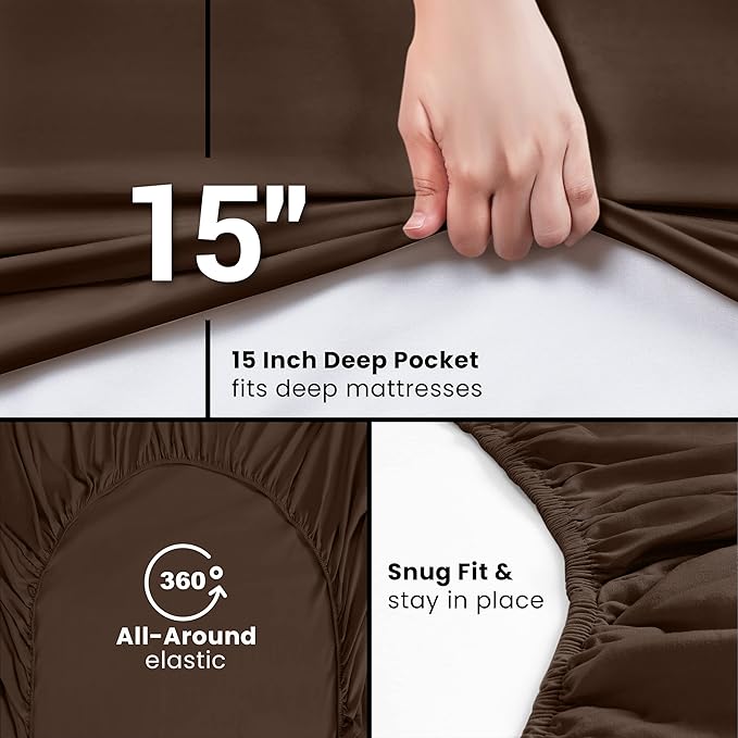 Utopia Bedding King Fitted Sheet - Image 3