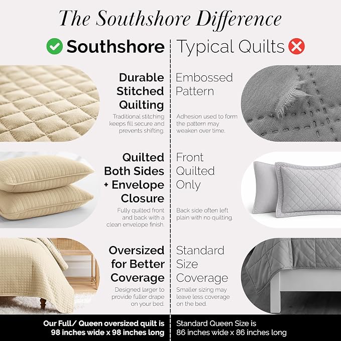 Southshore Fine Living, Inc. Quilts, Full/Queen Size Quilt Bedding Set - Image 4