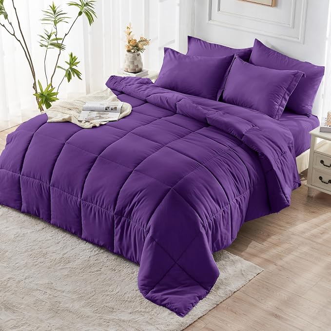 JOLLYVOGUE California King Comforter Set, Ultra-Soft Bed in a Bag Cal King Size - Image 8